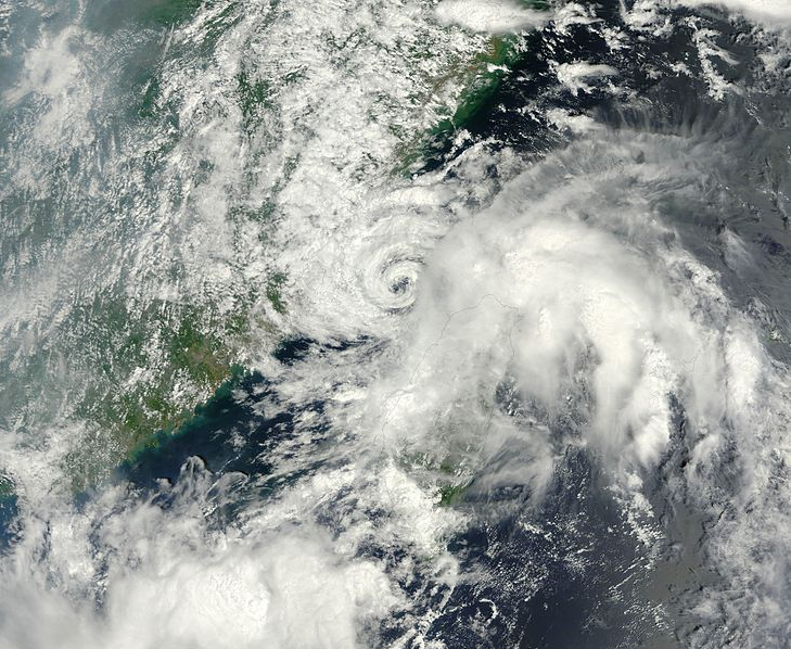 熱帶風暴南川衛星雲圖