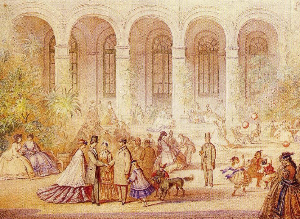 1864年，路德維希與伊莉莎白在巴德基辛根