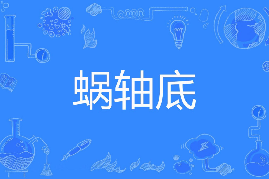 蝸軸底 蝸軸底