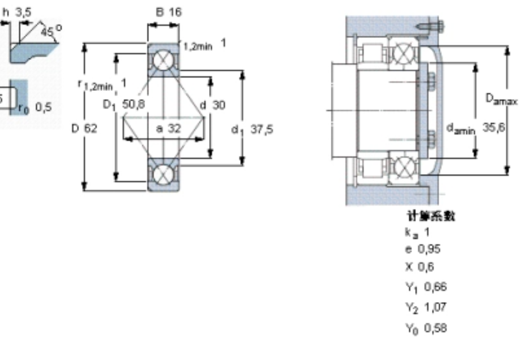 SKF QJ206N2MA軸承 SKF QJ206N2MA軸承