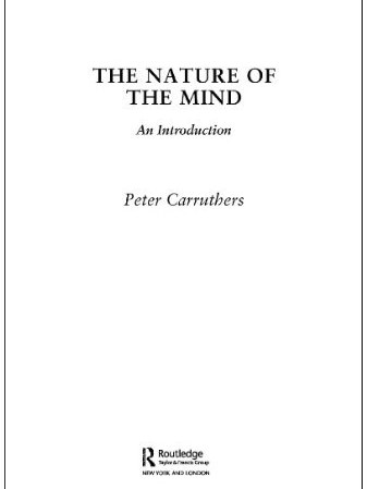 The Nature of the Mind The Nature of the Mind