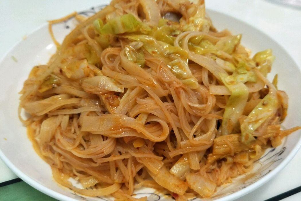 素炒冷麵