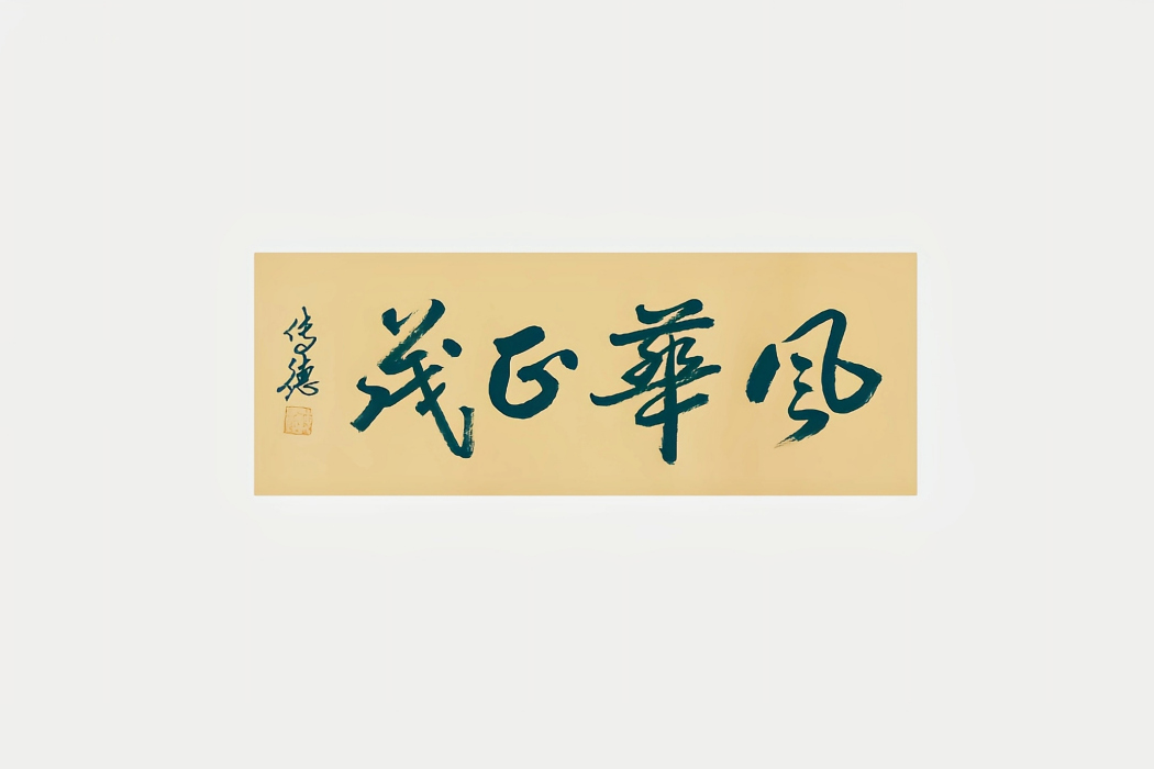 風華正茂(傳德體行草書法)