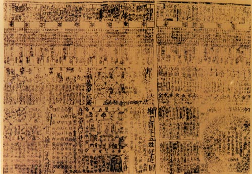 唐僖宗中和二年(882年)印本曆書殘本