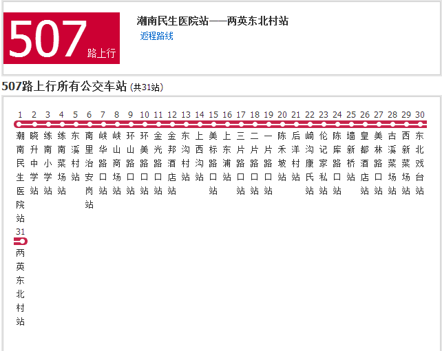 汕頭公交507路 汕頭公交507路