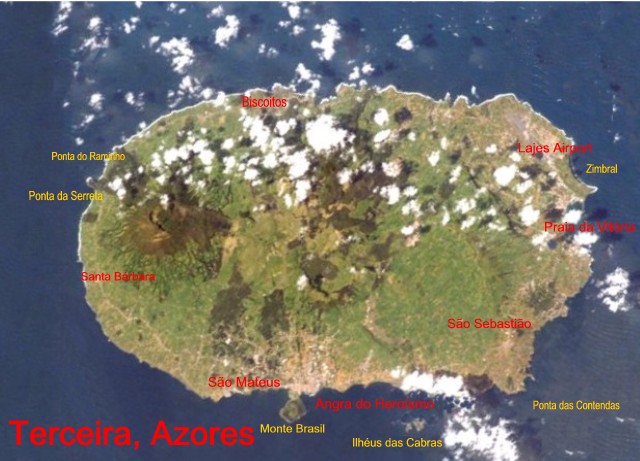 特塞拉島地形圖