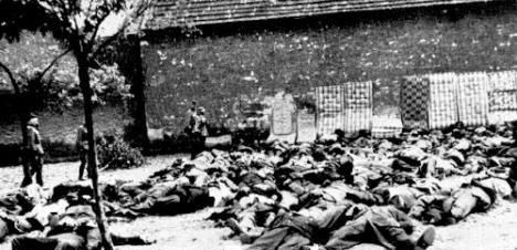 利迪策大屠殺中被槍殺的捷克平民