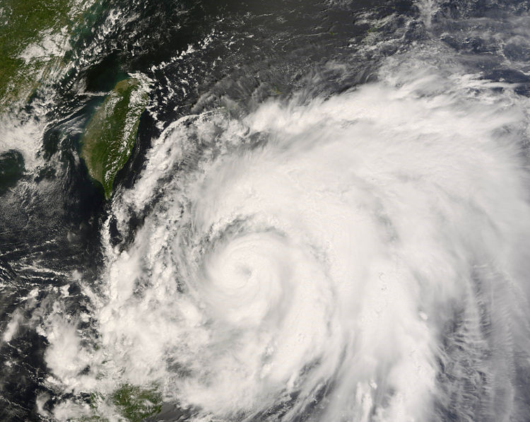 超強颱風森拉克衛星雲圖