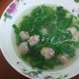 青菜秧肉圓湯
