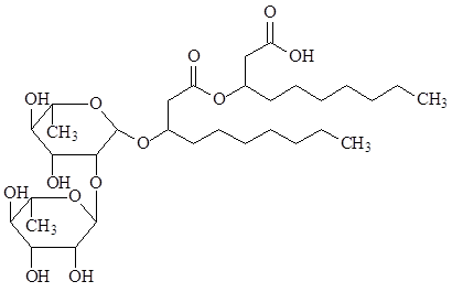 鼠李糖脂結構式3(R3)