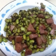 清炒毛豆火腿 清炒毛豆火腿