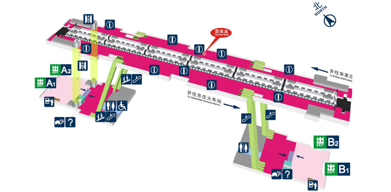 榮昌東街站站內立體圖