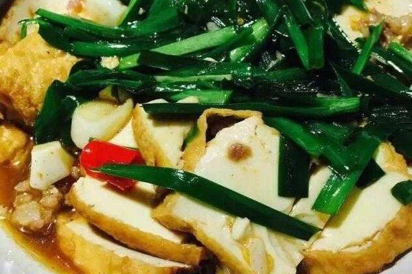 韭菜老豆腐 韭菜老豆腐