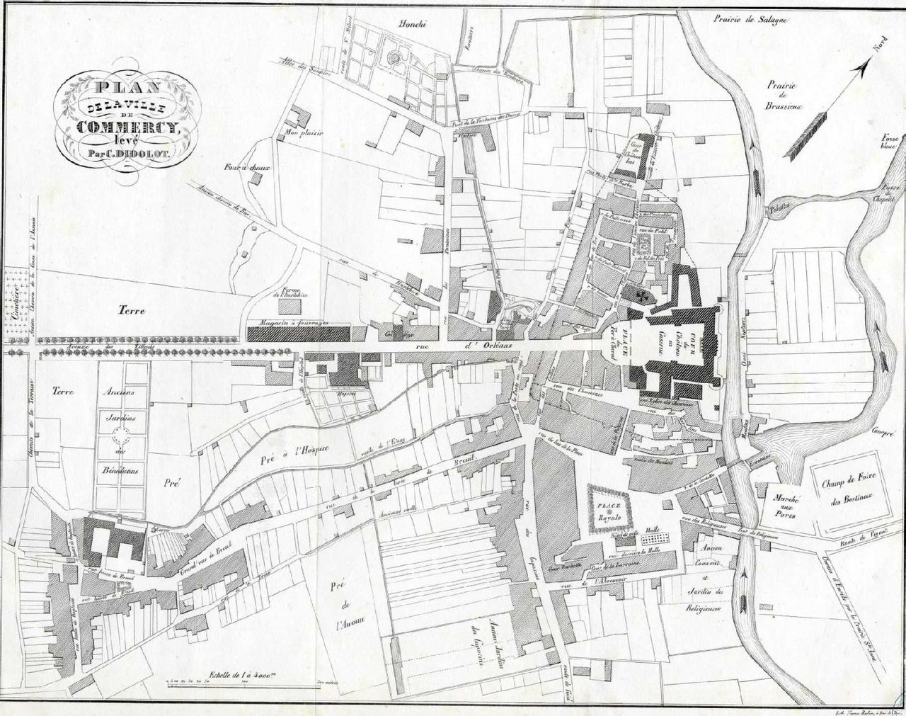 1840年的科梅爾西地圖