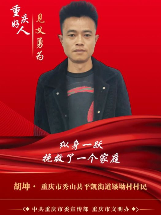 胡坤(重慶市秀山縣村民，見義勇為