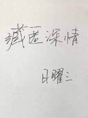 藏匿深情 藏匿深情