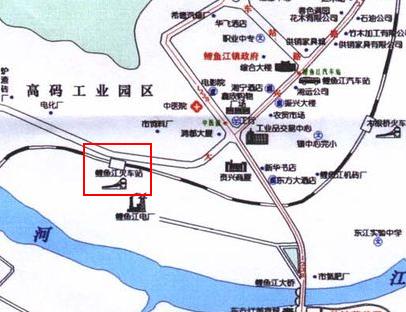 鯉魚江站地圖