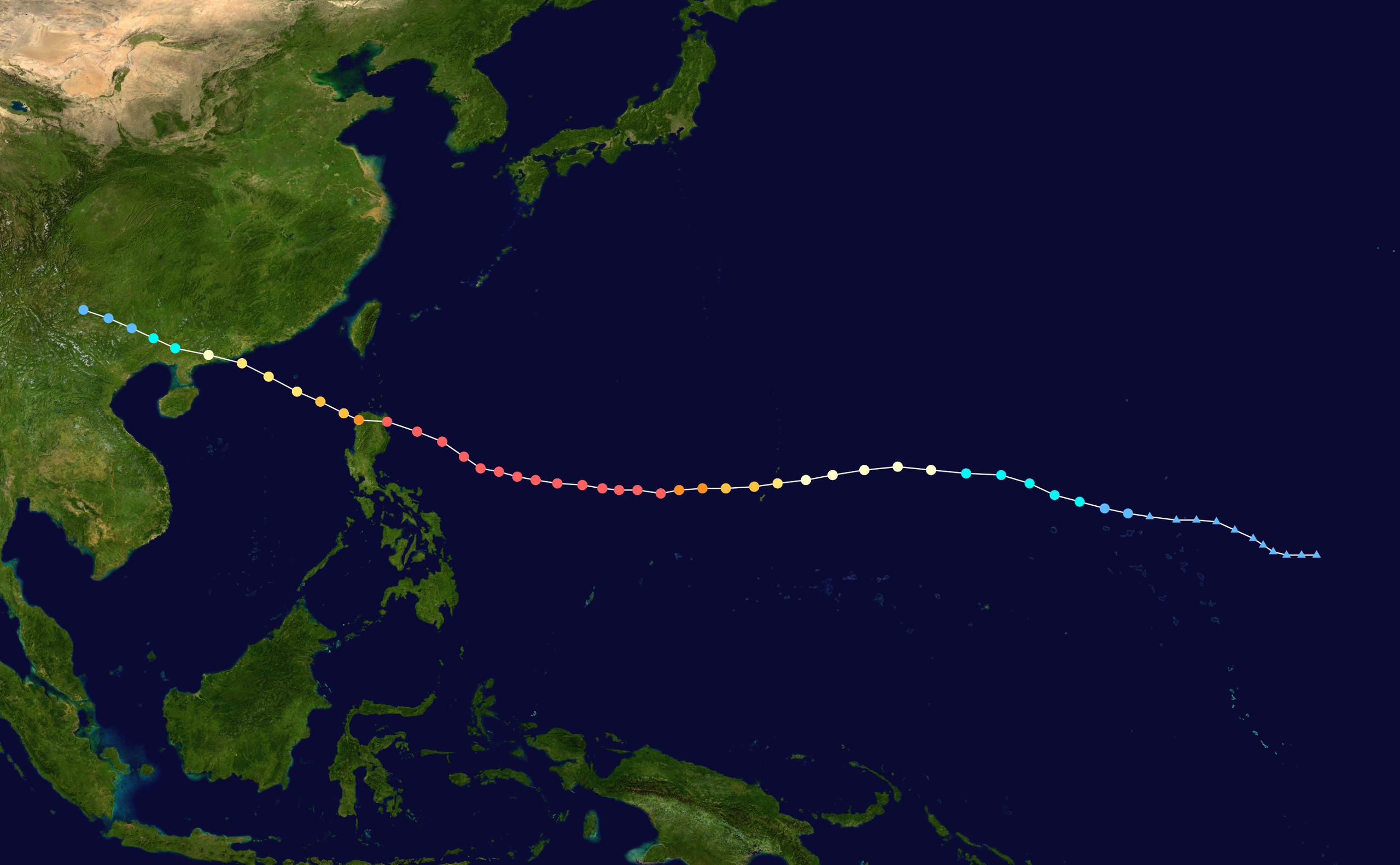 超強颱風山竹 路徑圖