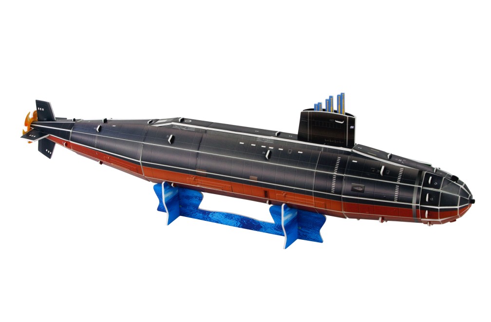Q書架·愛拼·3D益智手工：海狼級核潛艇-吉米·卡特號
