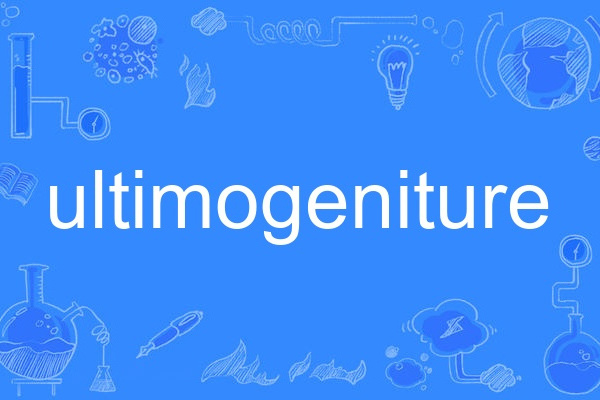 ultimogeniture ultimogeniture