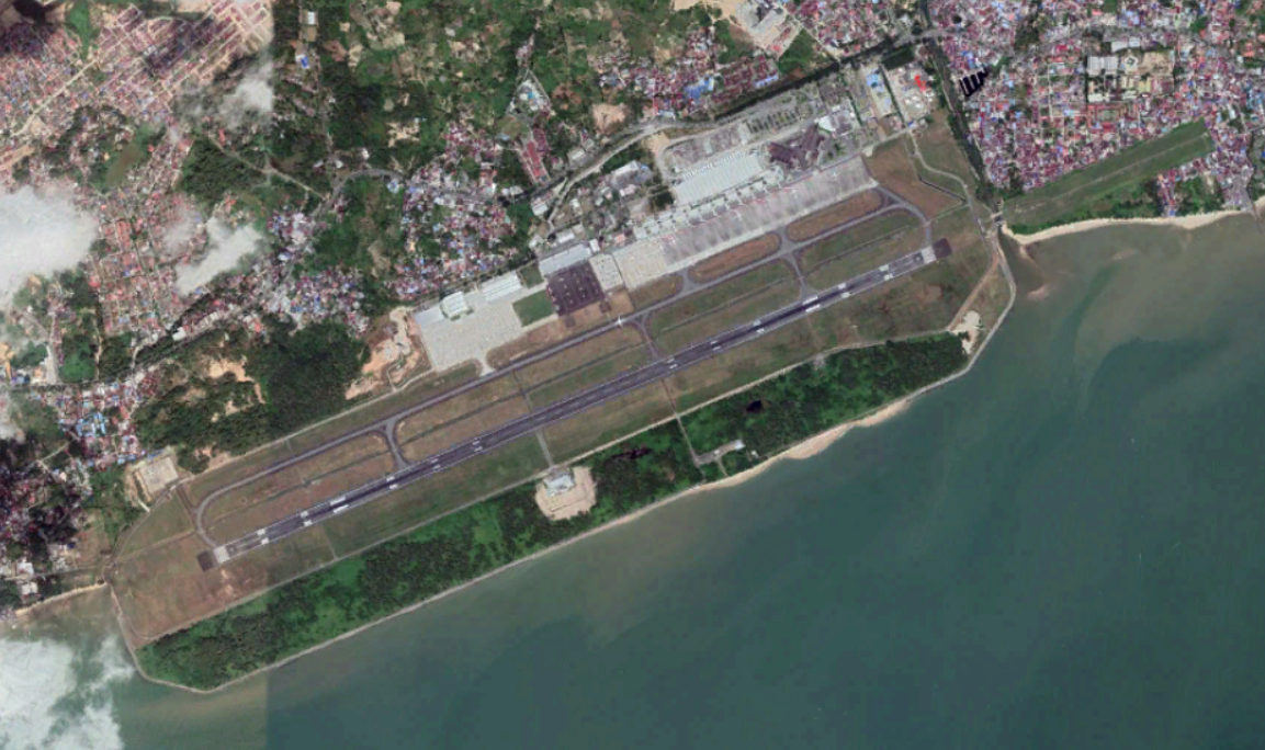 巴厘巴板機場衛星圖（2019.03）