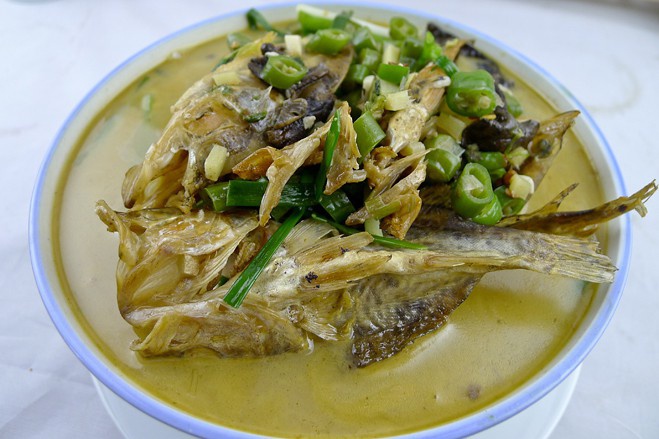 桂花魚燉豆腐