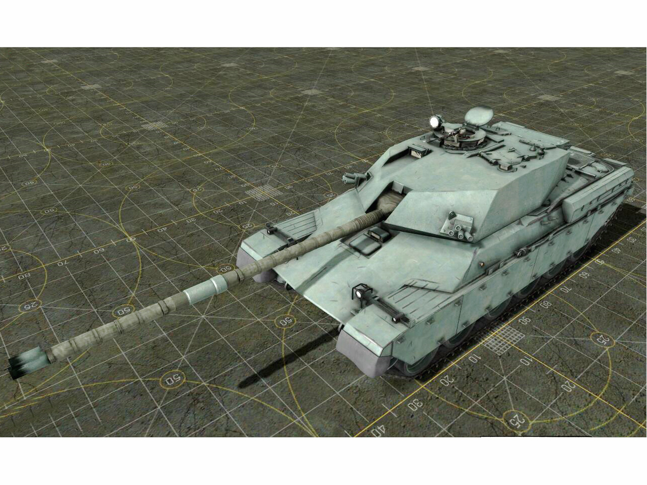 奇伏坦900主戰坦克3D模擬圖