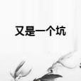 又是一個坑 又是一個坑