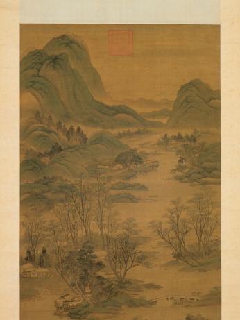 水村圖(宋代趙令穰創作繪畫) 水村圖(宋代趙令穰創作繪畫)