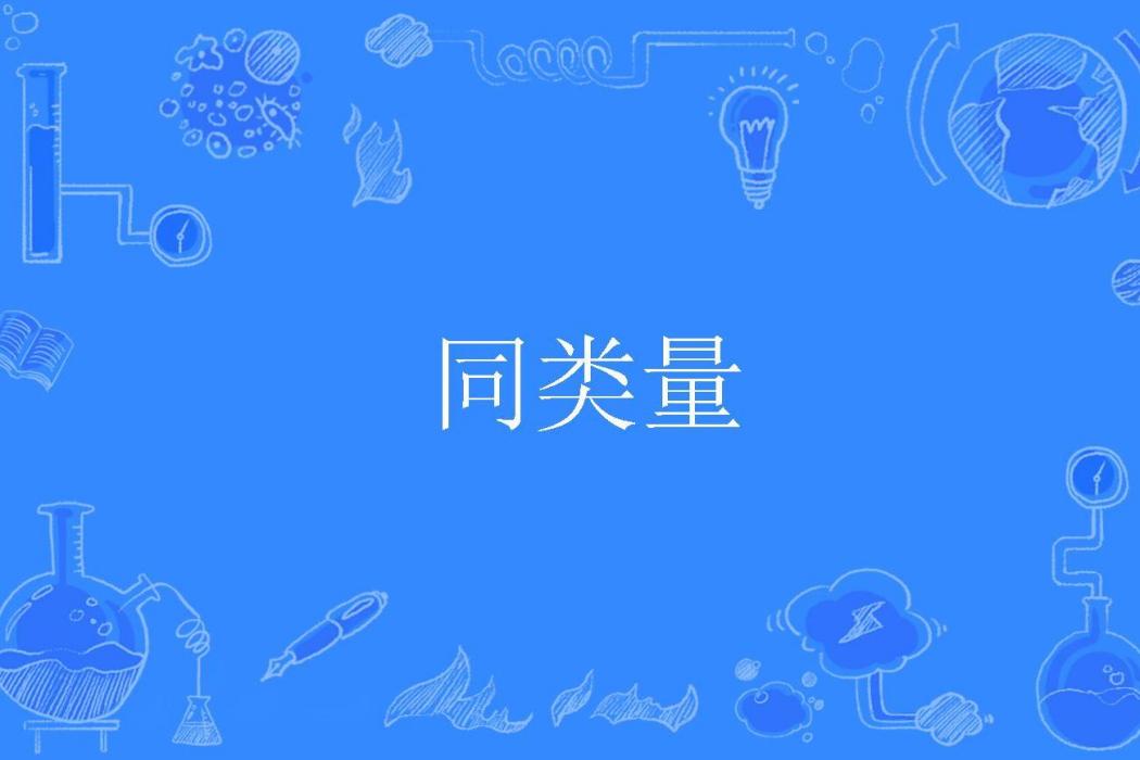 同類量 同類量