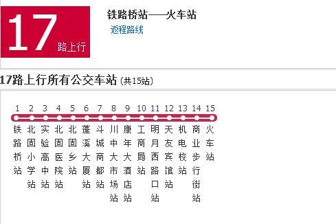 遂寧公交17路 遂寧公交17路