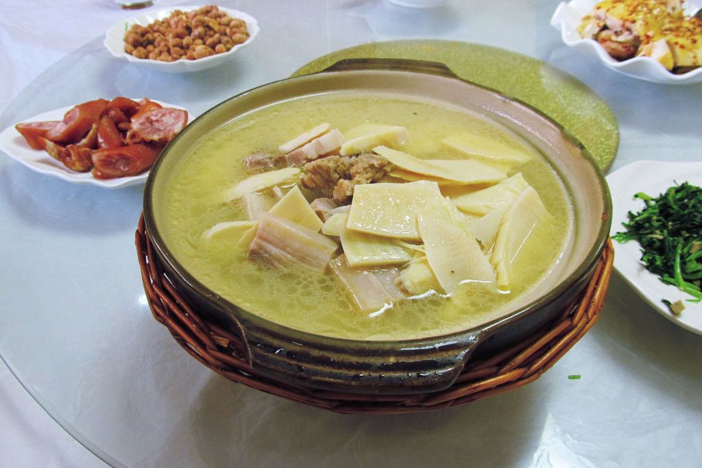 冬筍蒸雞