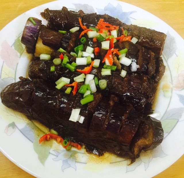 豬肉釀茄子 豬肉釀茄子