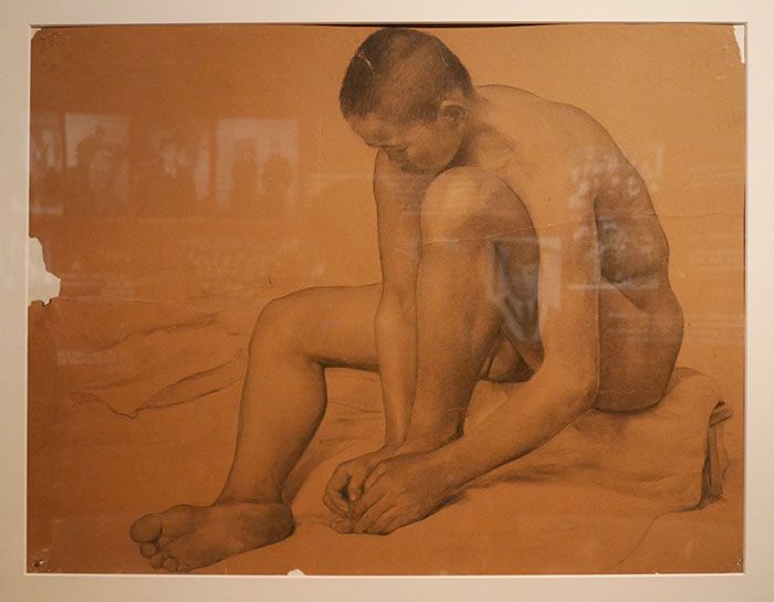 男人體(李斛創作畫作) 男人體(李斛創作畫作)