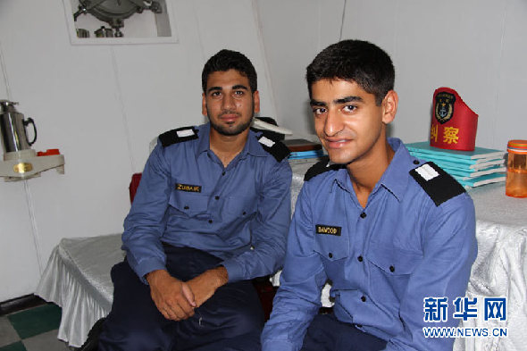 巴基斯坦海軍學員在“鄭和”艦上