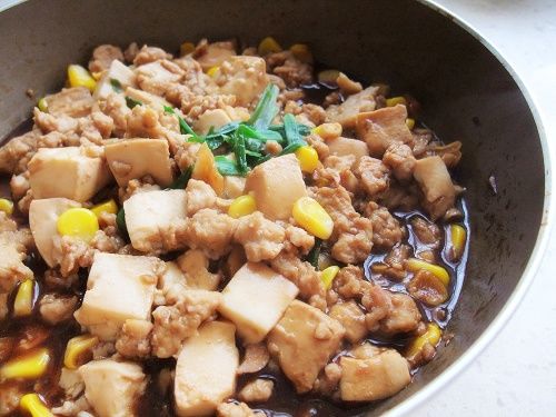 肉末玉米豆腐 肉末玉米豆腐