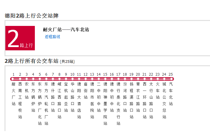 德陽公交2路 德陽公交2路