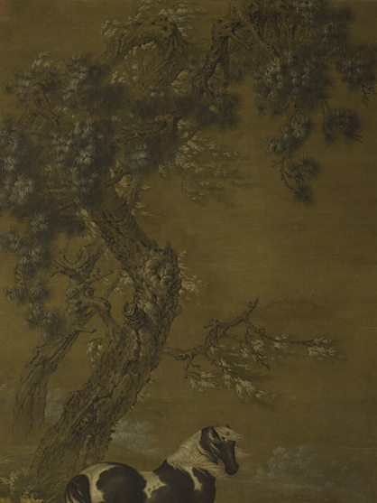 柳陰立馬圖