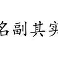 名副其實 名副其實