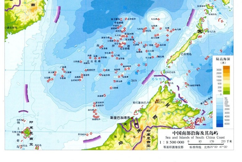 中國南海地圖