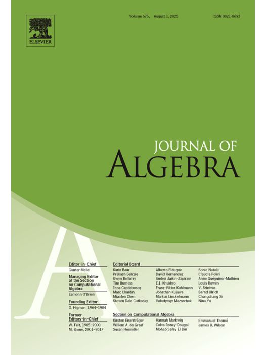 Journal of Algebra Journal of Algebra
