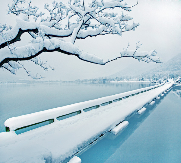 湘湖雪景