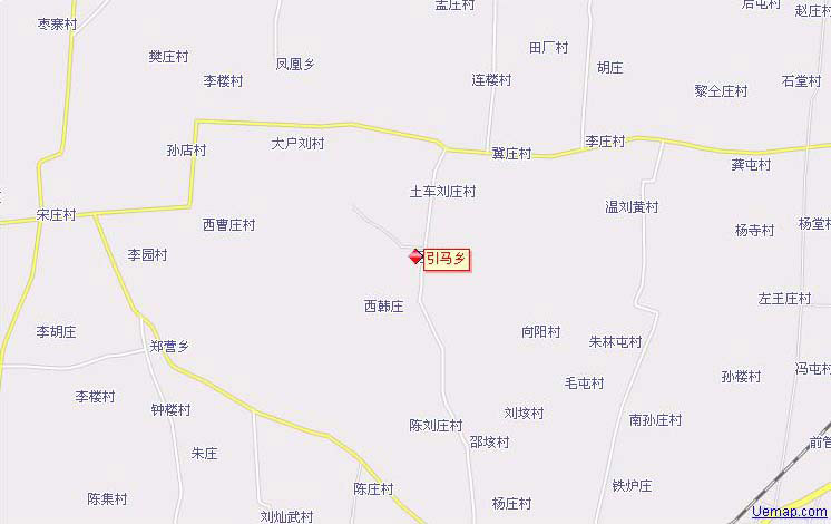 引馬鄉行政地圖