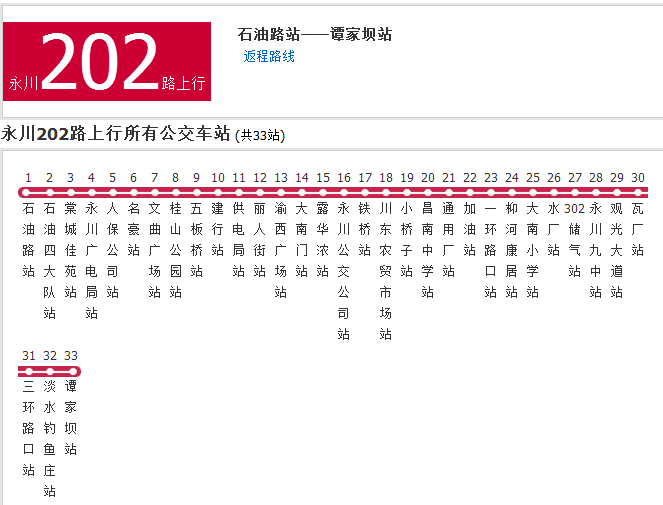 永川公交202路 永川公交202路