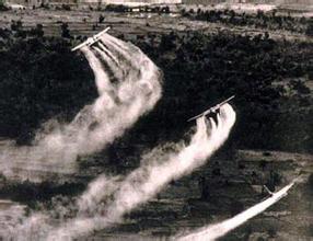 美國軍機噴灑落葉劑