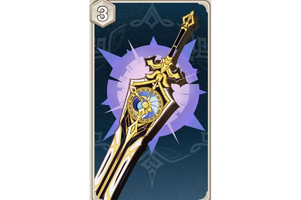 鐘劍(遊戲《原神》七聖召喚中的裝備牌) 鐘劍(遊戲《原神》七聖召喚中的裝備牌)