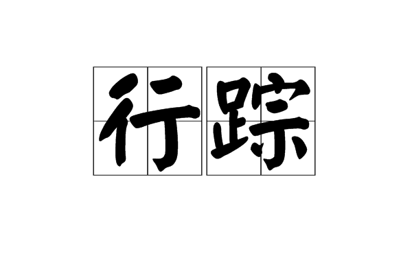 行蹤(漢語辭彙)