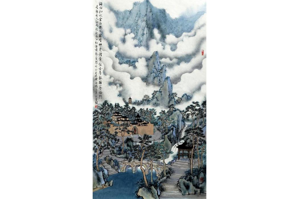 古寺暮掩門
