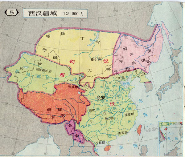 西漢疆域圖
