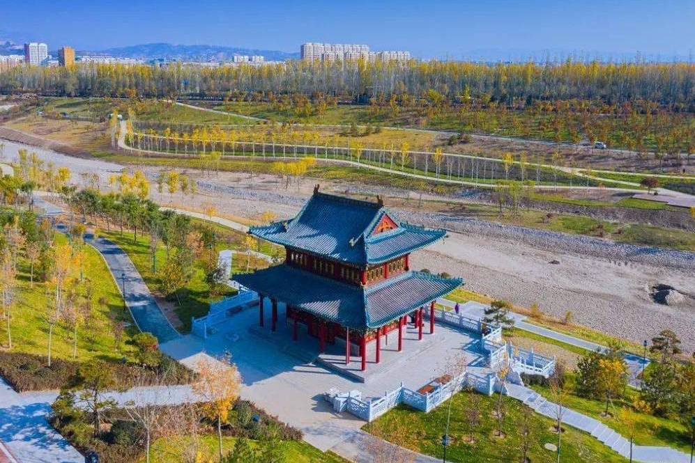 福源閣(太原汾河公園四期仿明代風格文化景點)